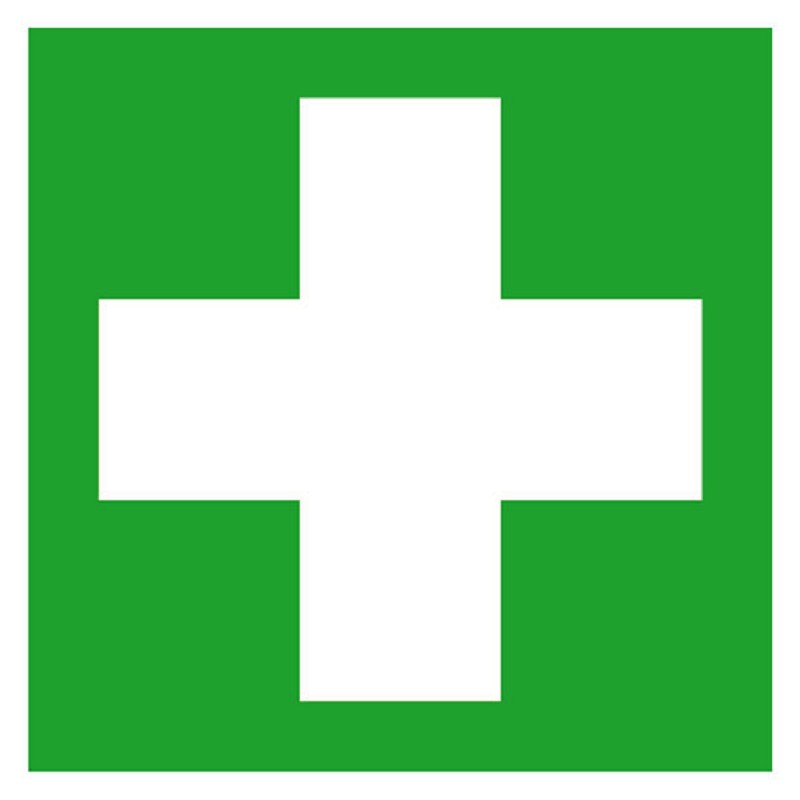 Erste-Hilfe-Schild: Erste Hilfe | Aufkleber | 20x20cm