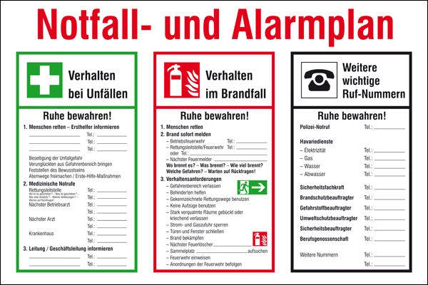 Notfall- und Alarmplan