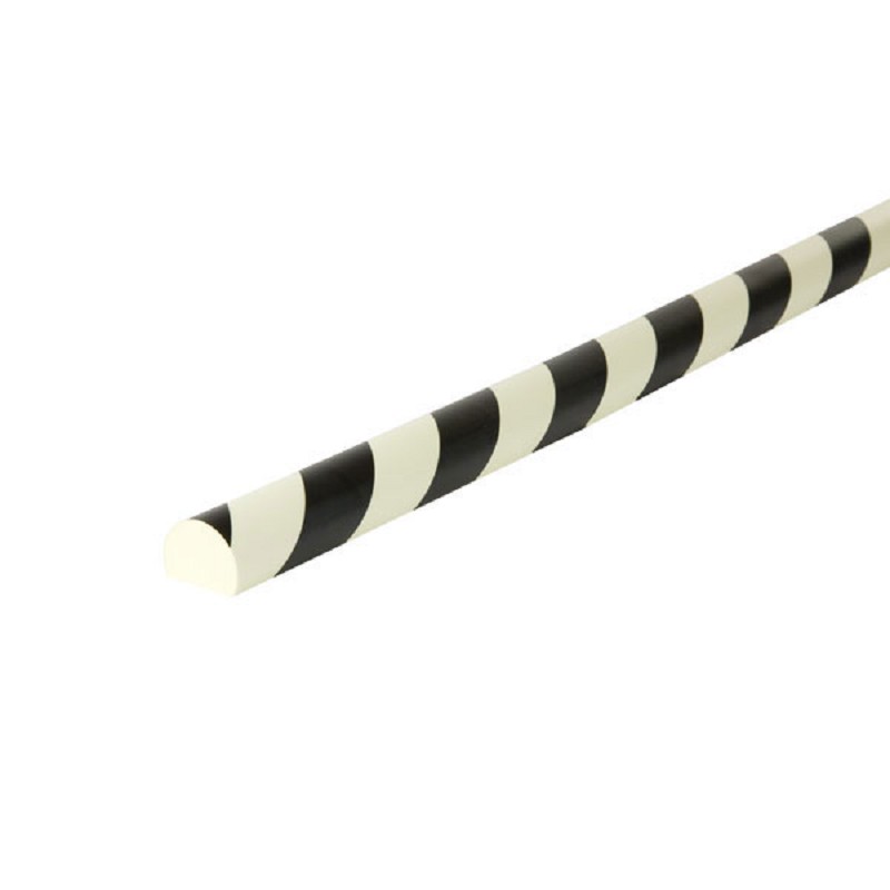 Knuffi SHG Warn- und Schutzprofil | Typ C | schwarz/weiß langnachleuchtend