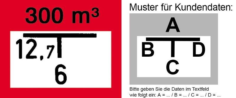 Hinweisschild für die Feuerwehr: Entnahme Löschwasserbehälter | Aluminium geprägt | 25x20cm