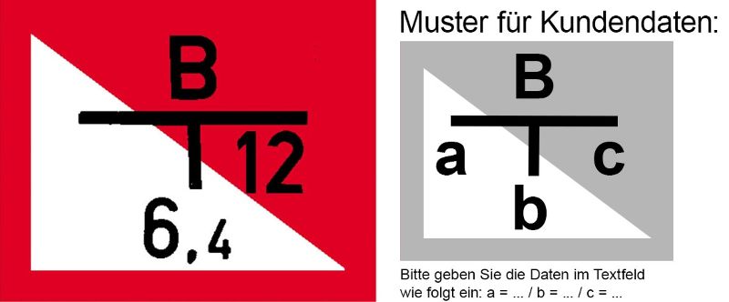 Hinweisschild für die Feuerwehr: Löschwasserbrunnen m. Tiefpumpe | Aluminium geprägt | 25x20cm
