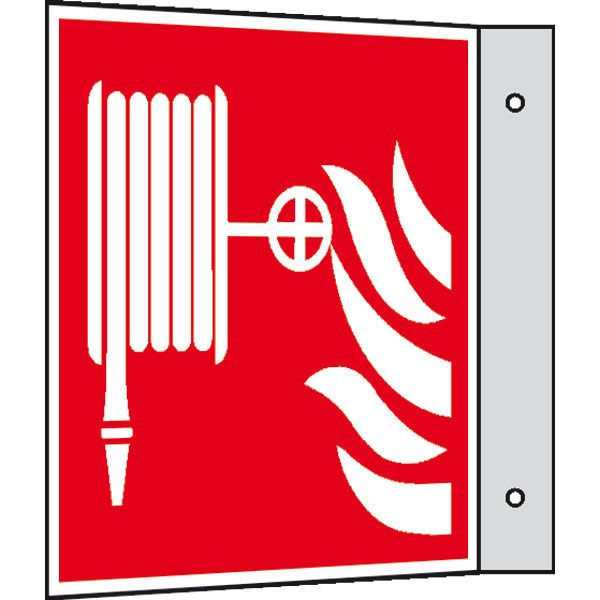 Brandschutzzeichen: Löschschlauch | Aluminium | 20x20cm