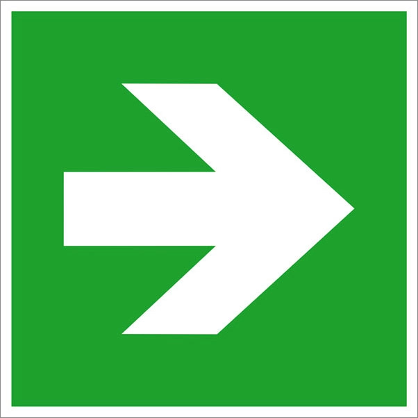 Richtungspfeil gerade