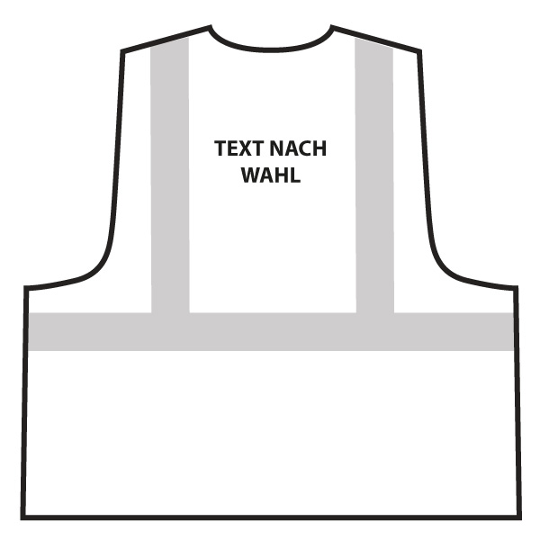 Multifunktionsweste - Weiß | Text nach Wahl